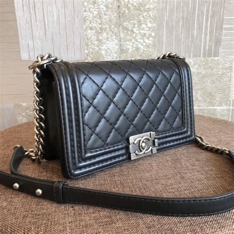 chanel le boy led bag|Chanel boy small quilted bag.